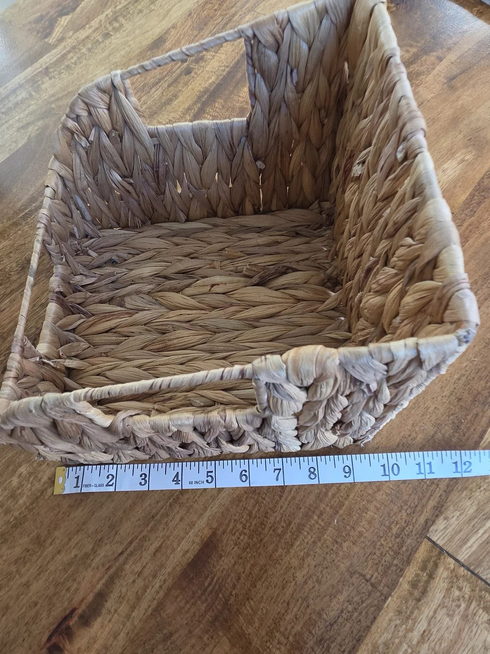 New Handwoven Water Hyacinth Storage Basket